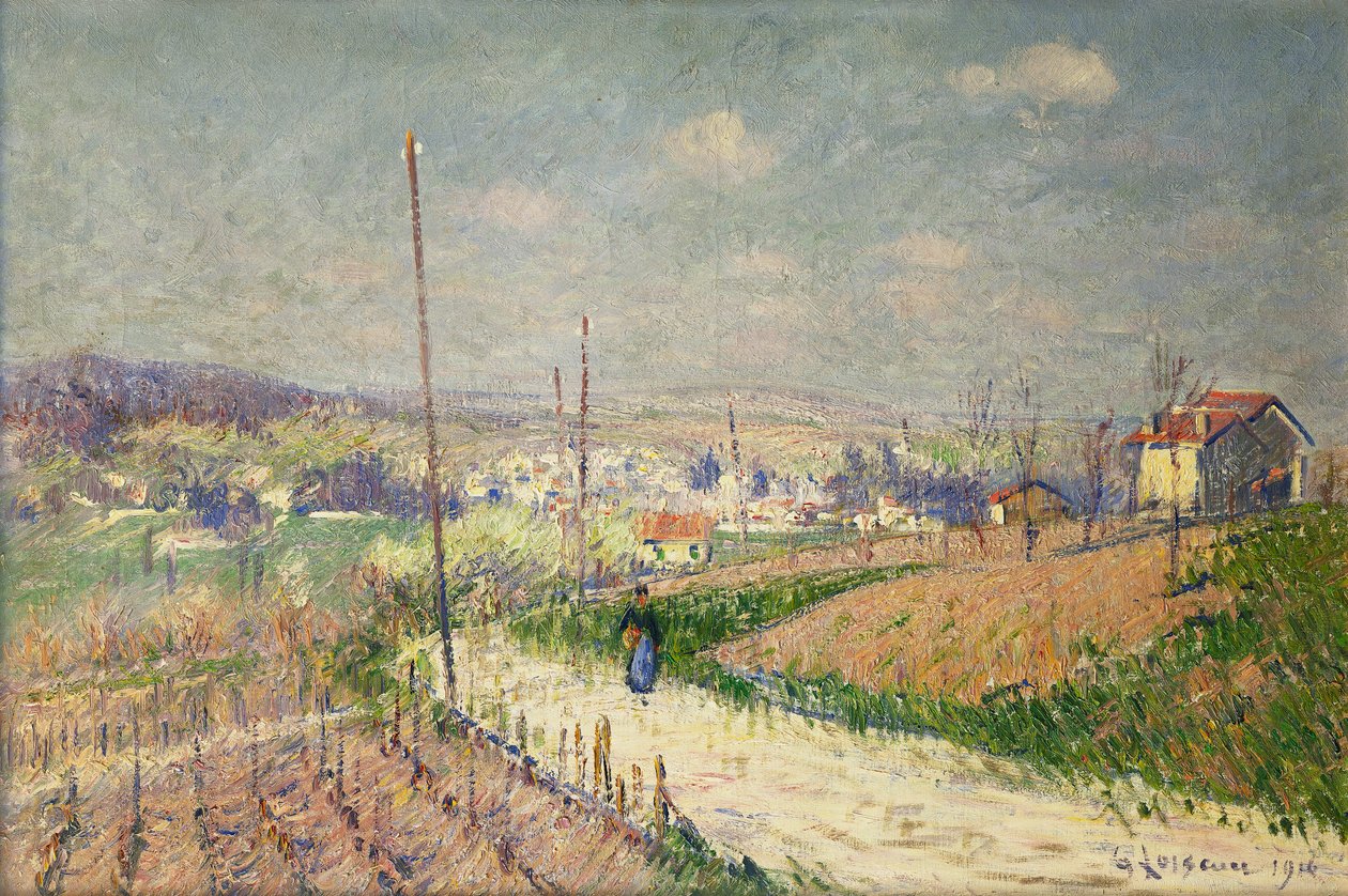 Tavasz Ile de France-ban; Tavasz Ile de France-ban, 1916 alkotó: Gustave Loiseau