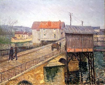 A Moret-i híd (olaj, vászon) alkotó: Gustave Loiseau