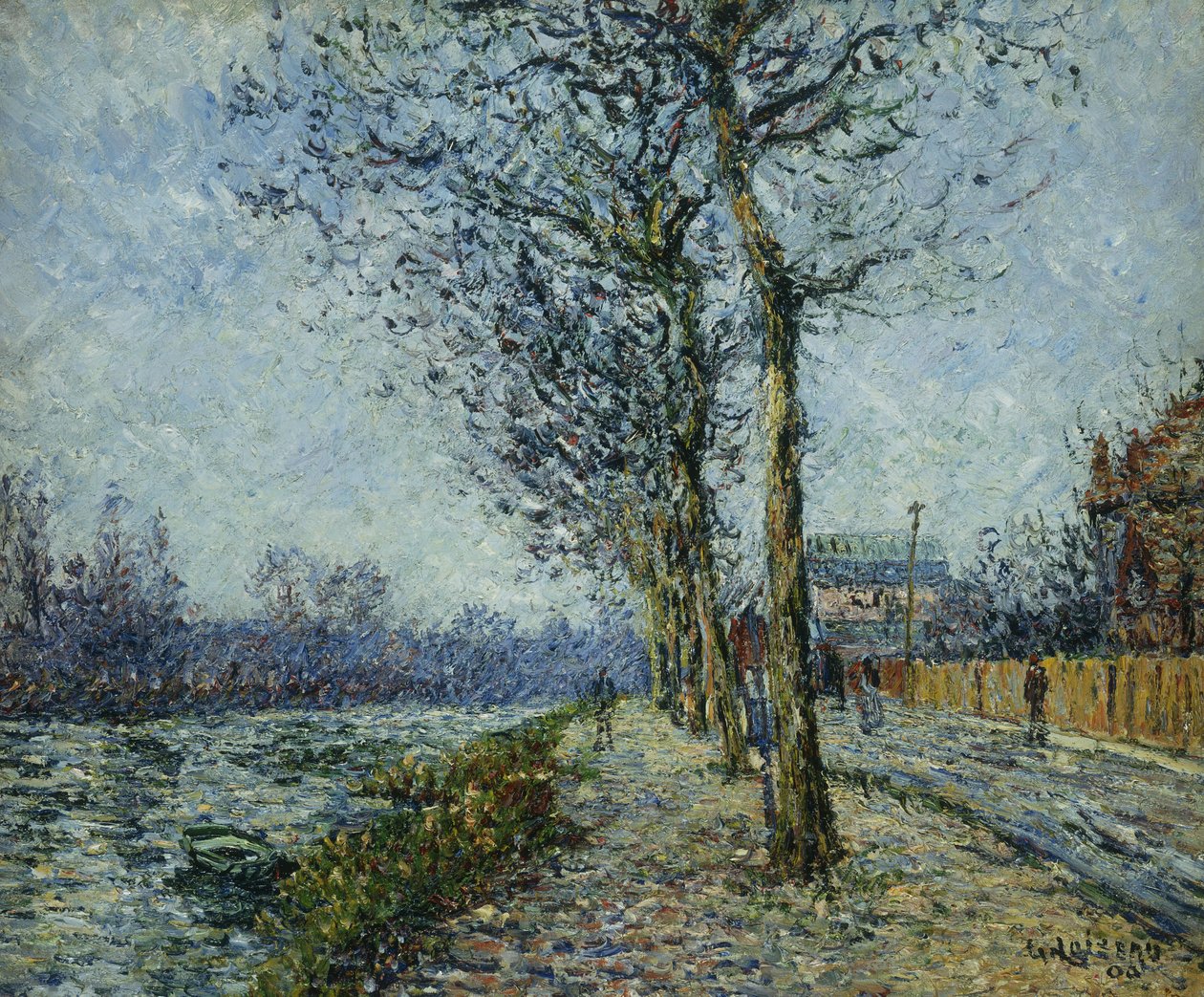 Az Oise Pontoise-ban; Az Oise Pontoise-ban, 1900 alkotó: Gustave Loiseau