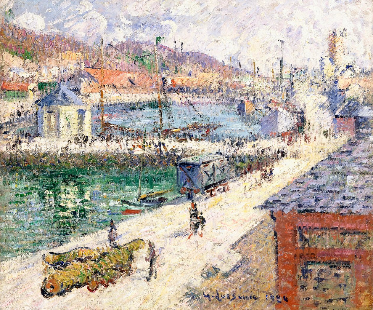 Fecamp kikötője, 1924 alkotó: Gustave Loiseau