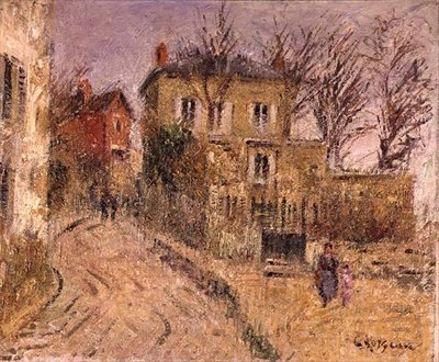 A falu útja (olaj, vászon) alkotó: Gustave Loiseau