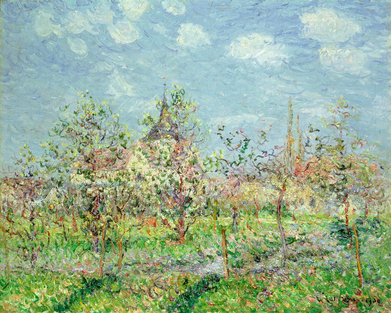 Virágos gyümölcsös, l902 alkotó: Gustave Loiseau