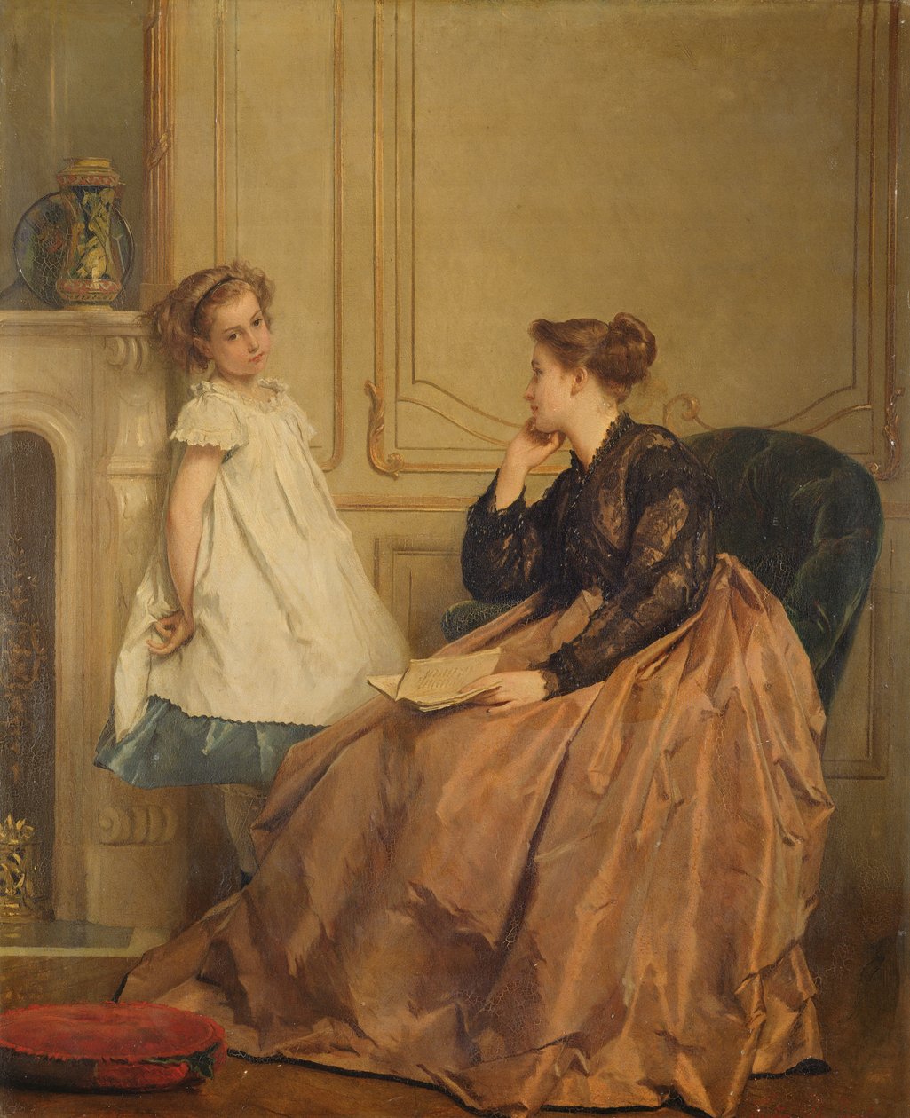 Lefekvés előtti történetek, 1867 alkotó: Gustave Léonard de Jonghe
