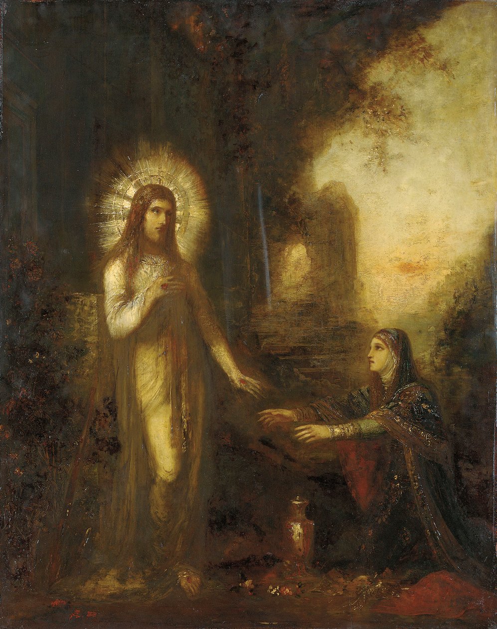 Krisztus és Mária Magdolna (Noli Me Tangere) 1889 körül (olaj, tábla) alkotó: Gustave Moreau