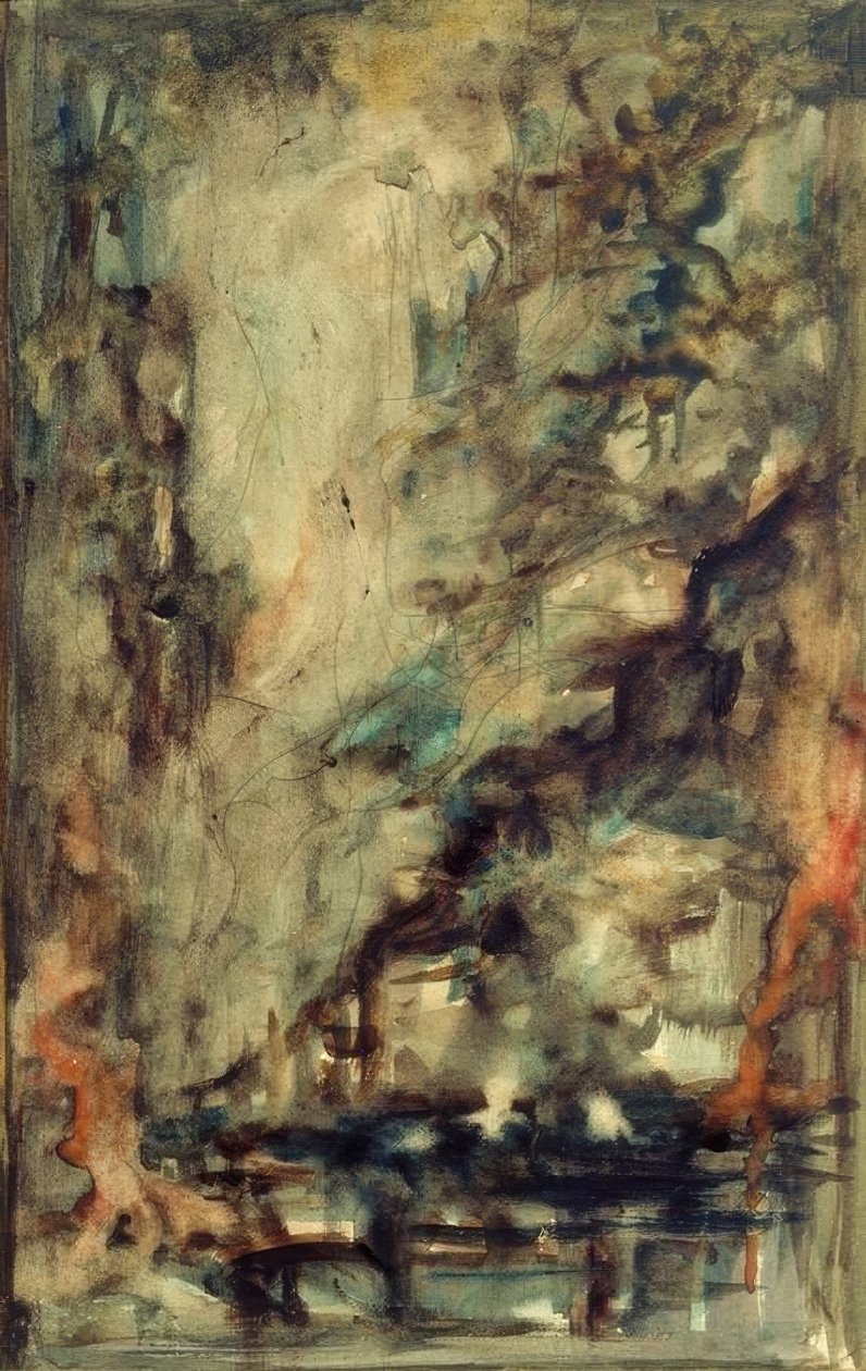 Vázlat (a két kalandorhoz és a talizmánhoz (?)) alkotó: Gustave Moreau