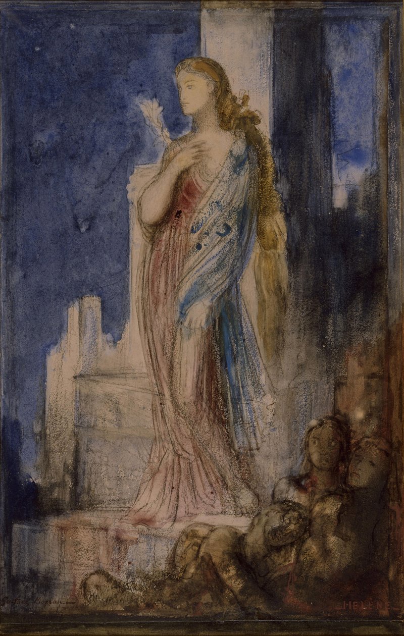 Helen Trója sáncain alkotó: Gustave Moreau