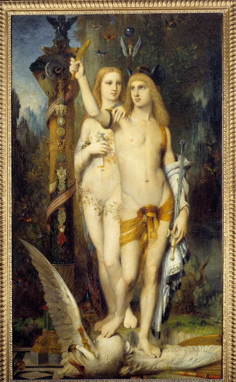 Gustave Moreau (1826-1898) Jason és Medee festménye 1865 V. 2,04x1,15 m Párizs, Muse d