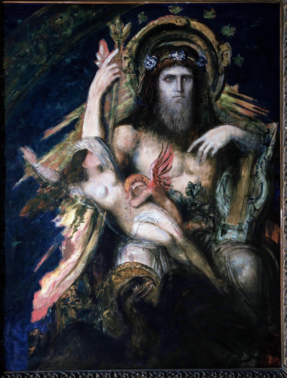 Jupiter (Zeusz) és Semelé (felrobbantotta) Gustave Moreau. alkotó: Gustave Moreau