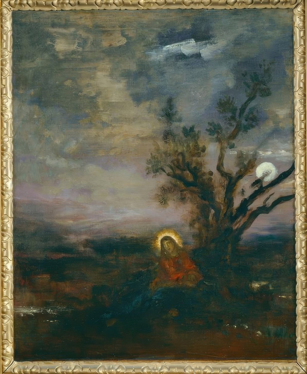 Krisztus az olajfák kertjében alkotó: Gustave Moreau