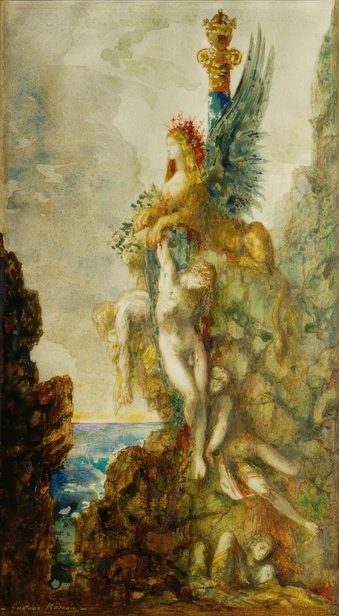 A szfinx (győztes) alkotó: Gustave Moreau