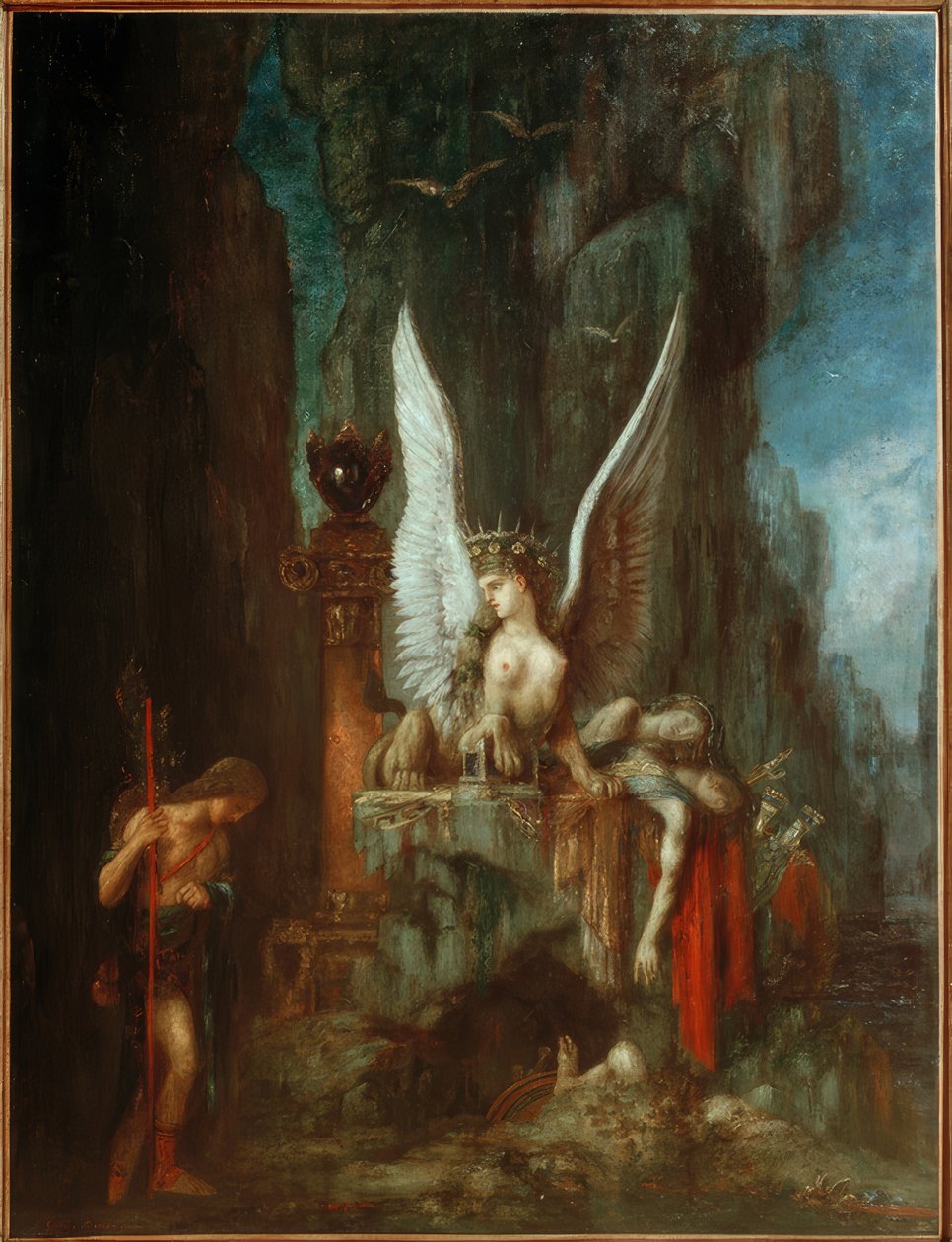 Oidipusz utazó vagy Egyenlőség a halál előtt alkotó: Gustave Moreau