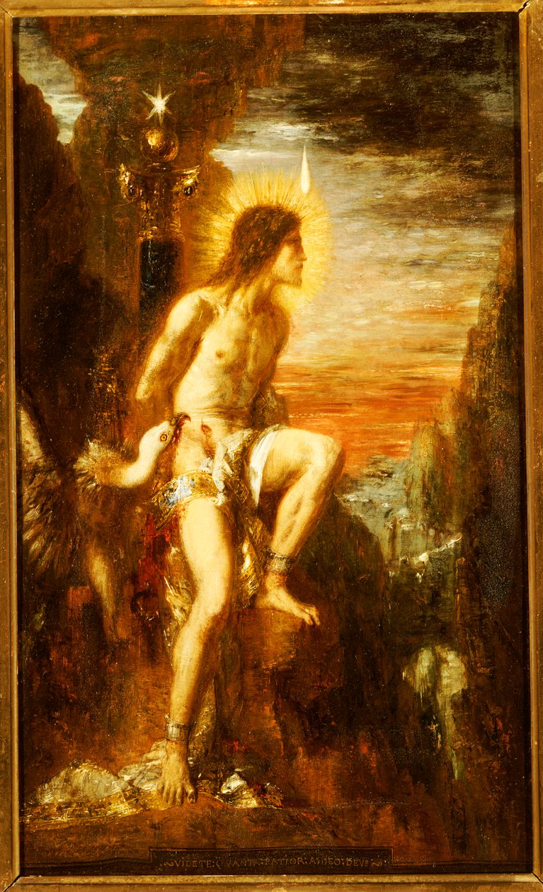 Prométheusz kötve alkotó: Gustave Moreau