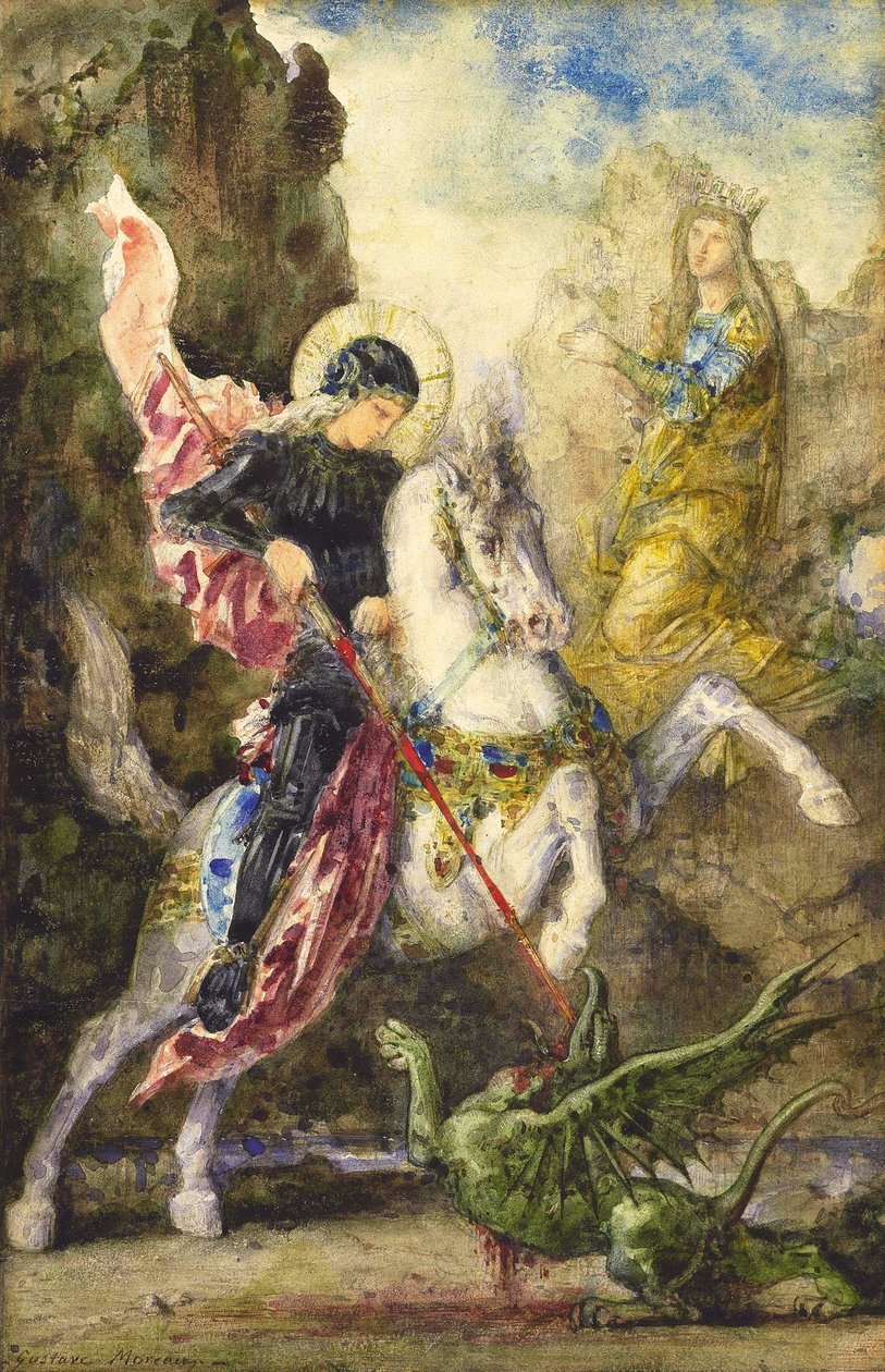 Szent György és a sárkány alkotó: Gustave Moreau