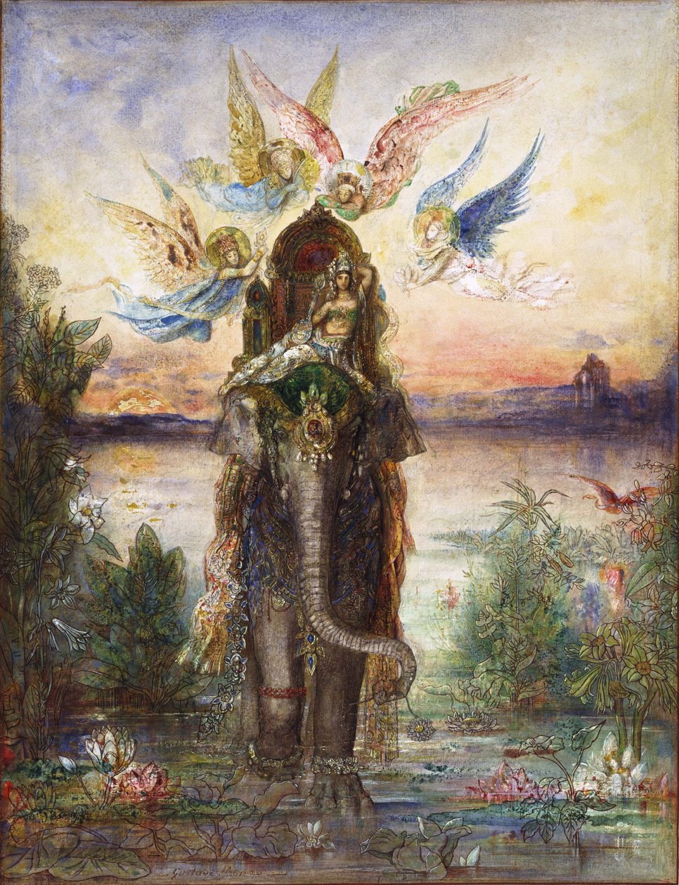A Szent Elefánt Peri alkotó: Gustave Moreau