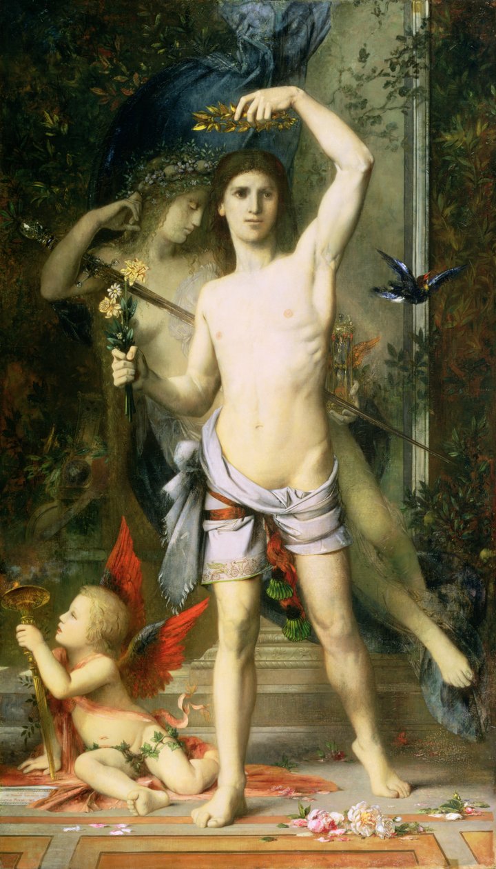 Az ifjú és a halál, 1856-65 alkotó: Gustave Moreau