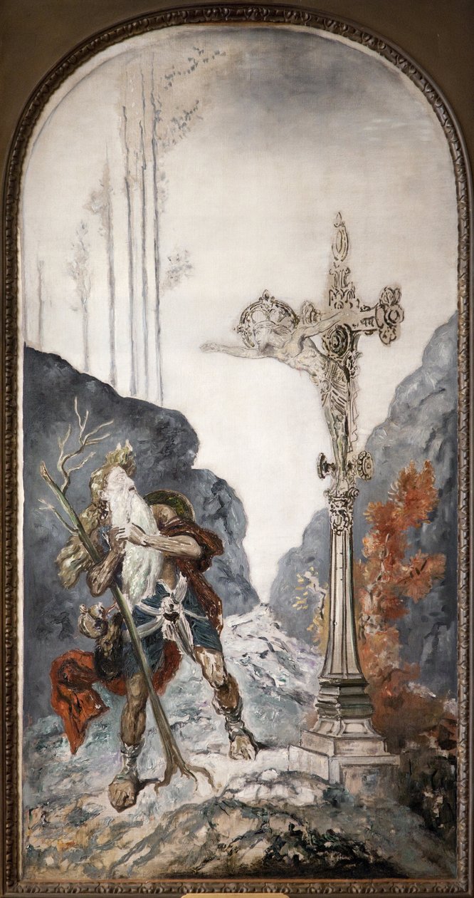 A vándor zsidó, akit meglepett az őt nevező kálvária, Gustave Moreau (1826-1898) olajfestménye vászonra. Fényképészet, KIM Youngtae, Párizs, Musee Gustave Moreau. alkotó: Gustave Moreau