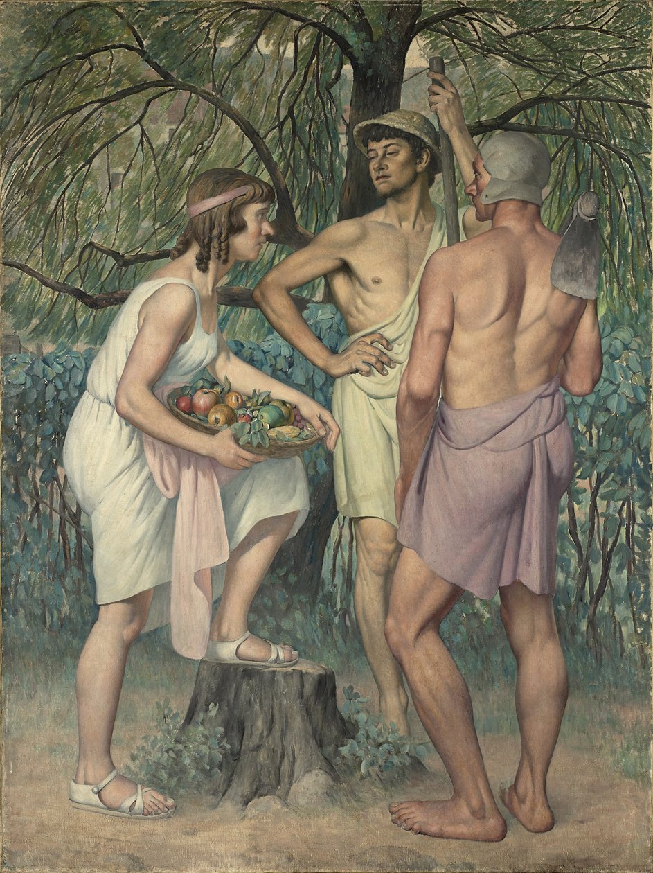 A mezők visszaadása (triptichon, oldalsó rész) alkotó: Gustave Pierre