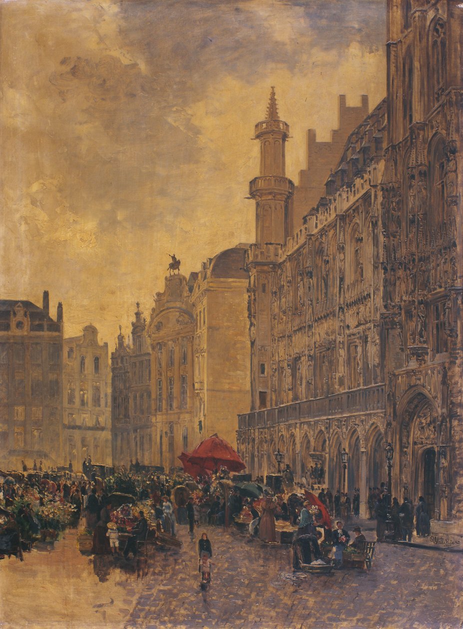 A Grande Place Brüsszelben alkotó: Gustave Walckiers