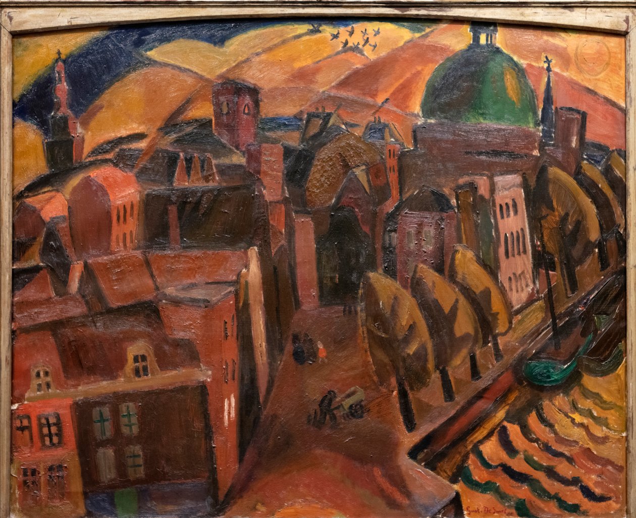 Templom a zöld kupolával alkotó: Gustave de Smet