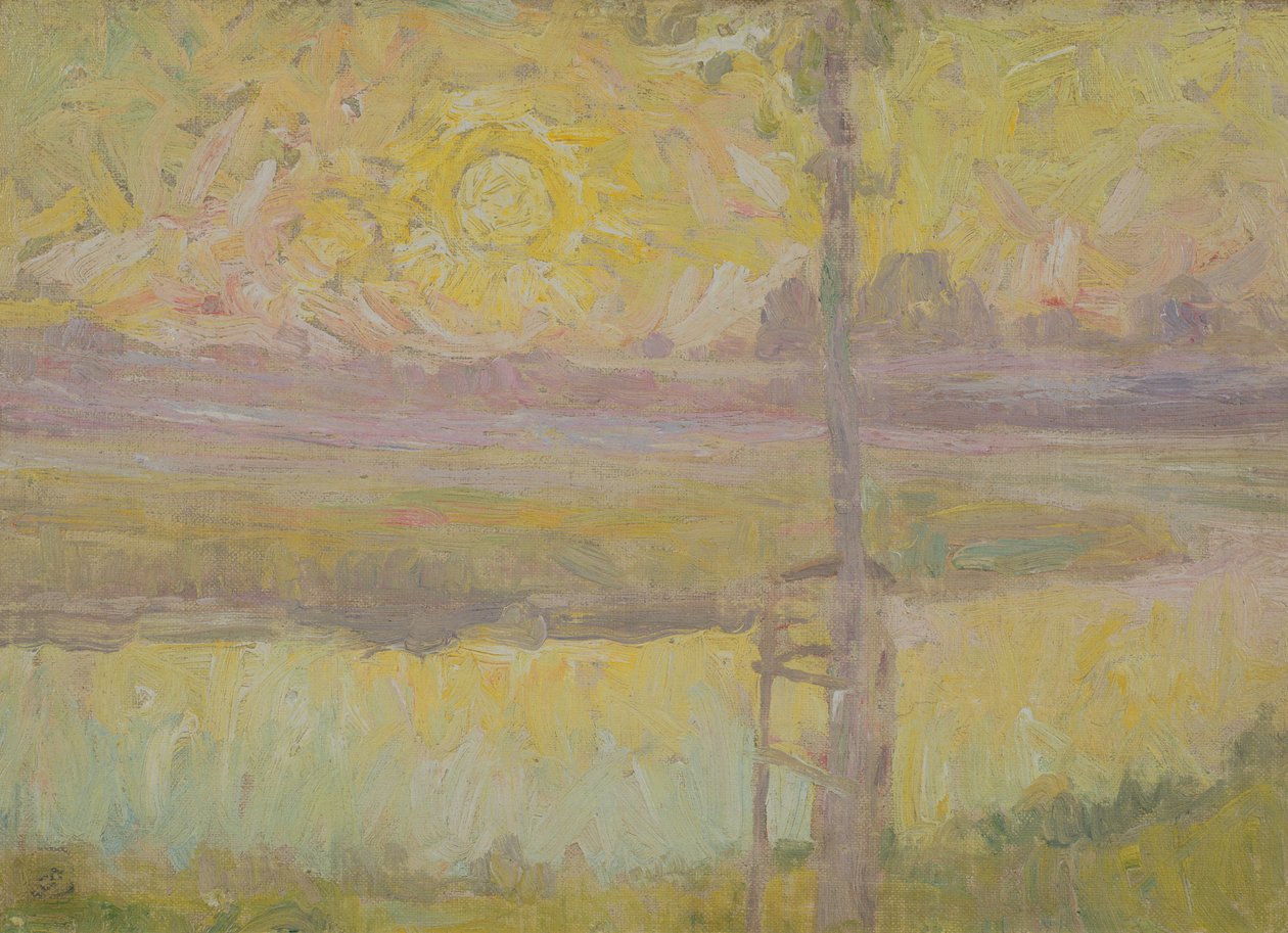 Jardin a Laethem-Saint-Martin, 1910 körül alkotó: Gustave de Smet
