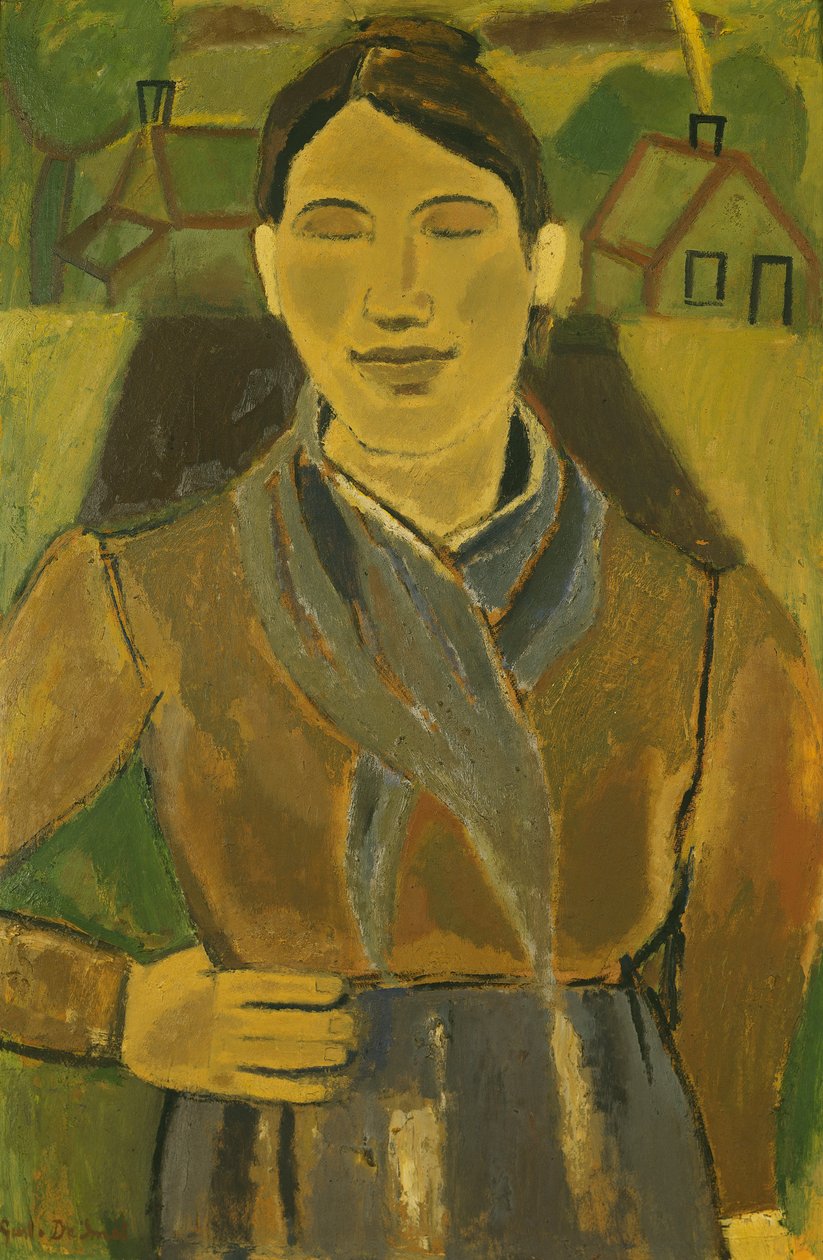 A flamand paraszt; La Paysanne Flamande, 1935 körül (olaj a fedélzeten) alkotó: Gustave de Smet
