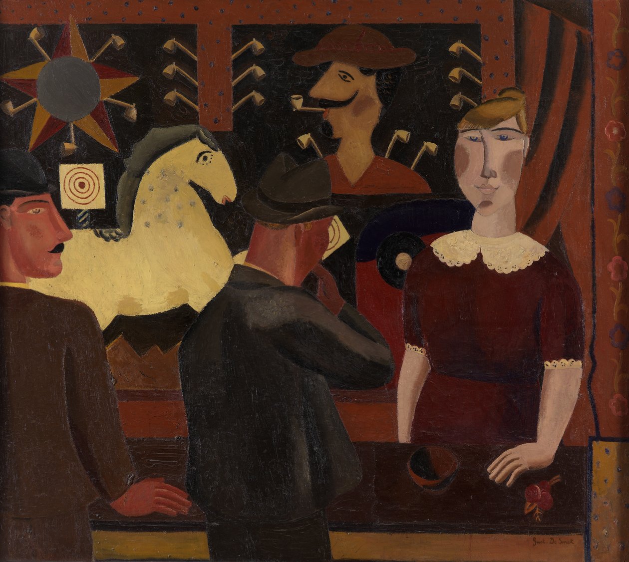 A lövöldözős galéria (olaj, vászon) alkotó: Gustave de Smet