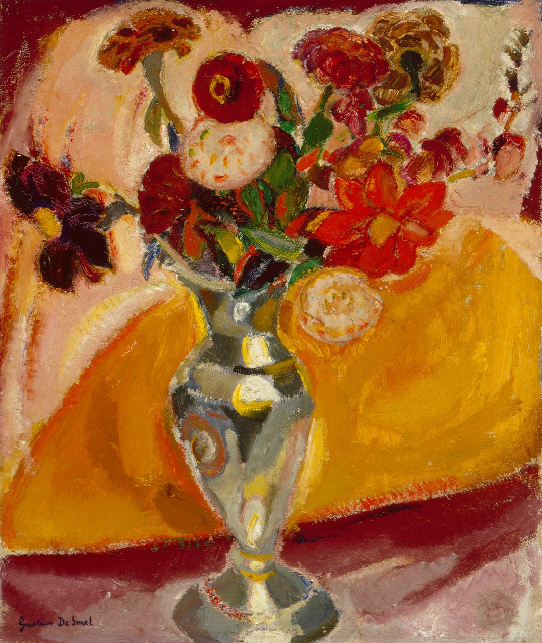 Váza virágokkal (olaj, vászon) alkotó: Gustave de Smet