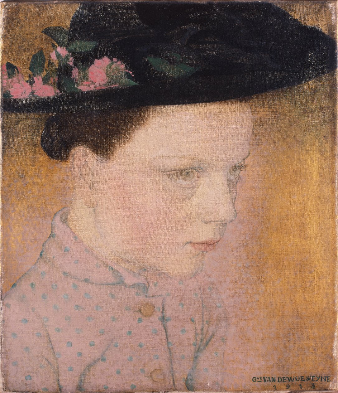 Falusi lány alkotó: Gustave Van de Woestyne