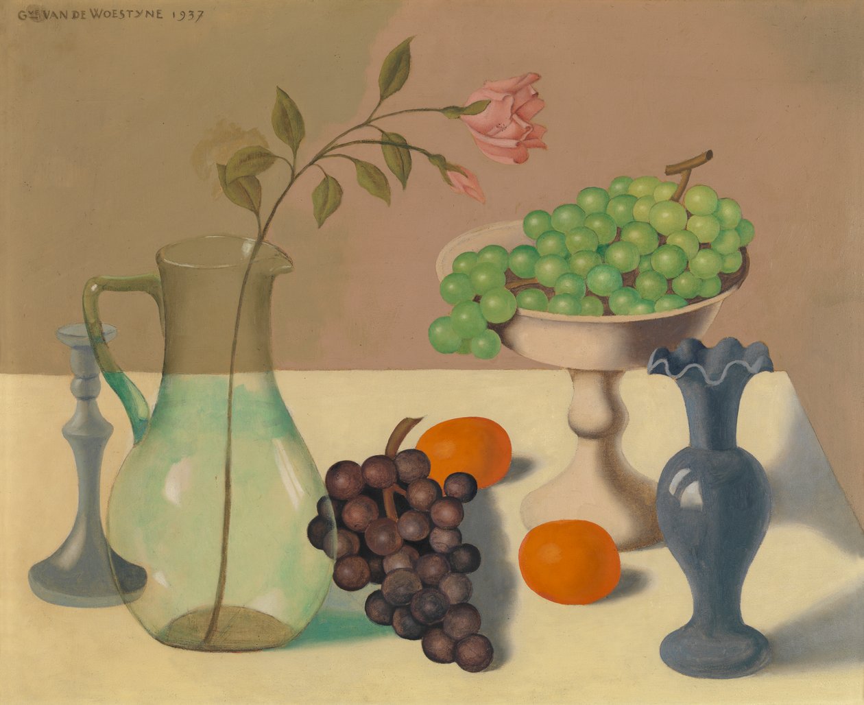 Csendélet szőlővel alkotó: Gustave Van de Woestyne