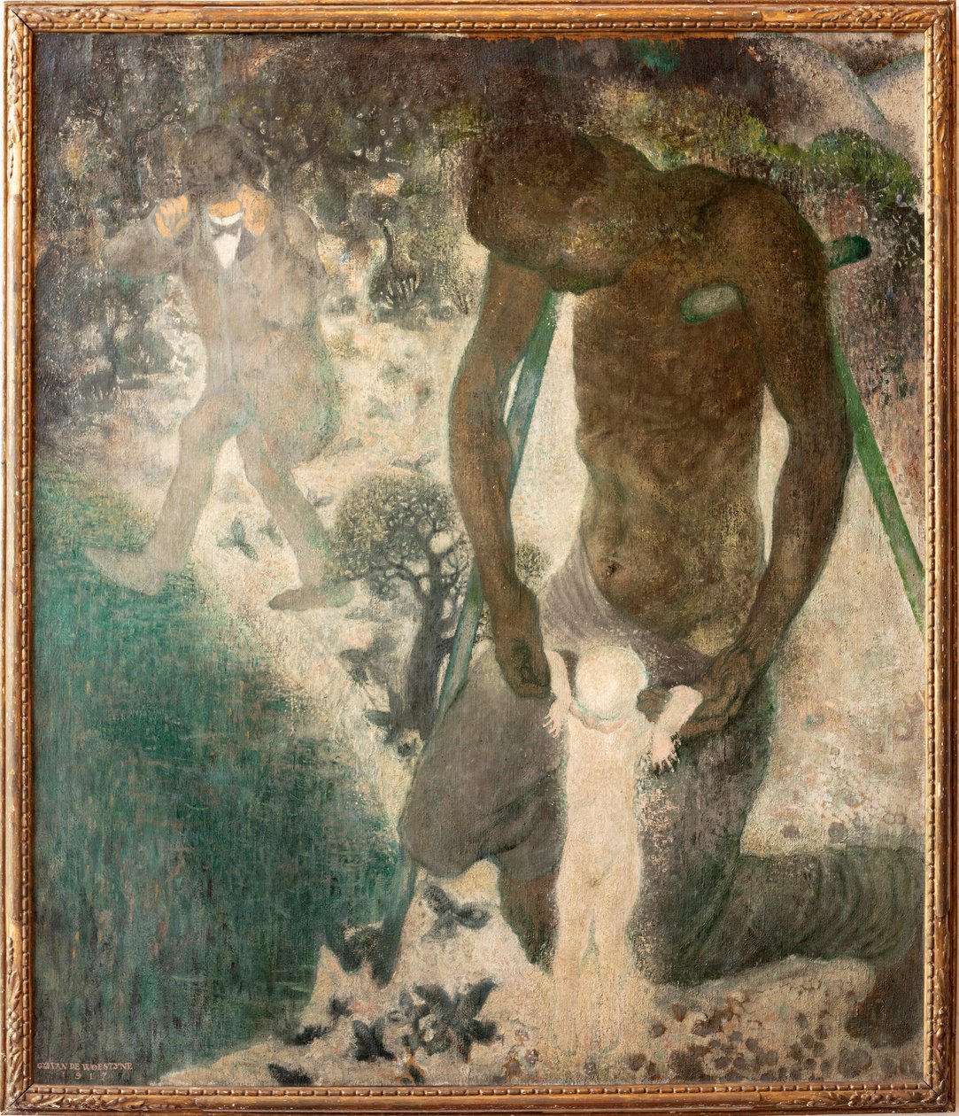 Az akaratos vakok és nyomorékok, akik meg akarják tanítani a gyereket járni alkotó: Gustave Van de Woestyne