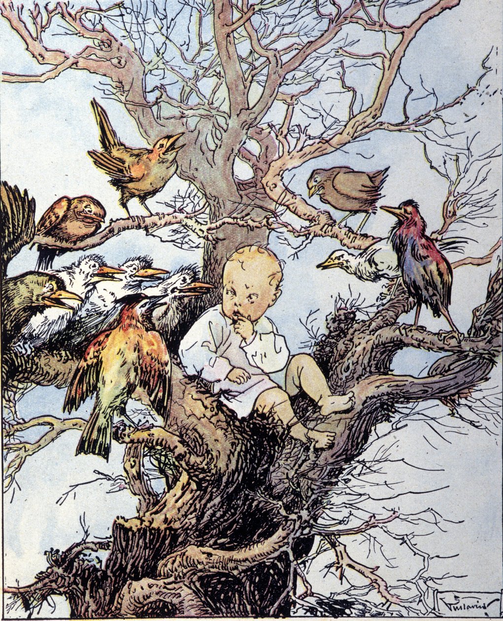 Illusztráció a „La storia di Peter Pan”-hoz, James Matthew Barrie (JM vagy J. M. Barrie) alkotó: Gustavo Gustavino Rosso