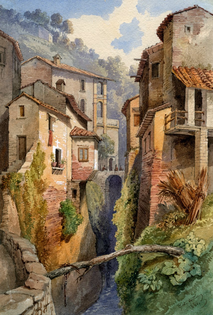 Lucca, Toszkána, Olaszország, 1850. alkotó: Gustavo Witting