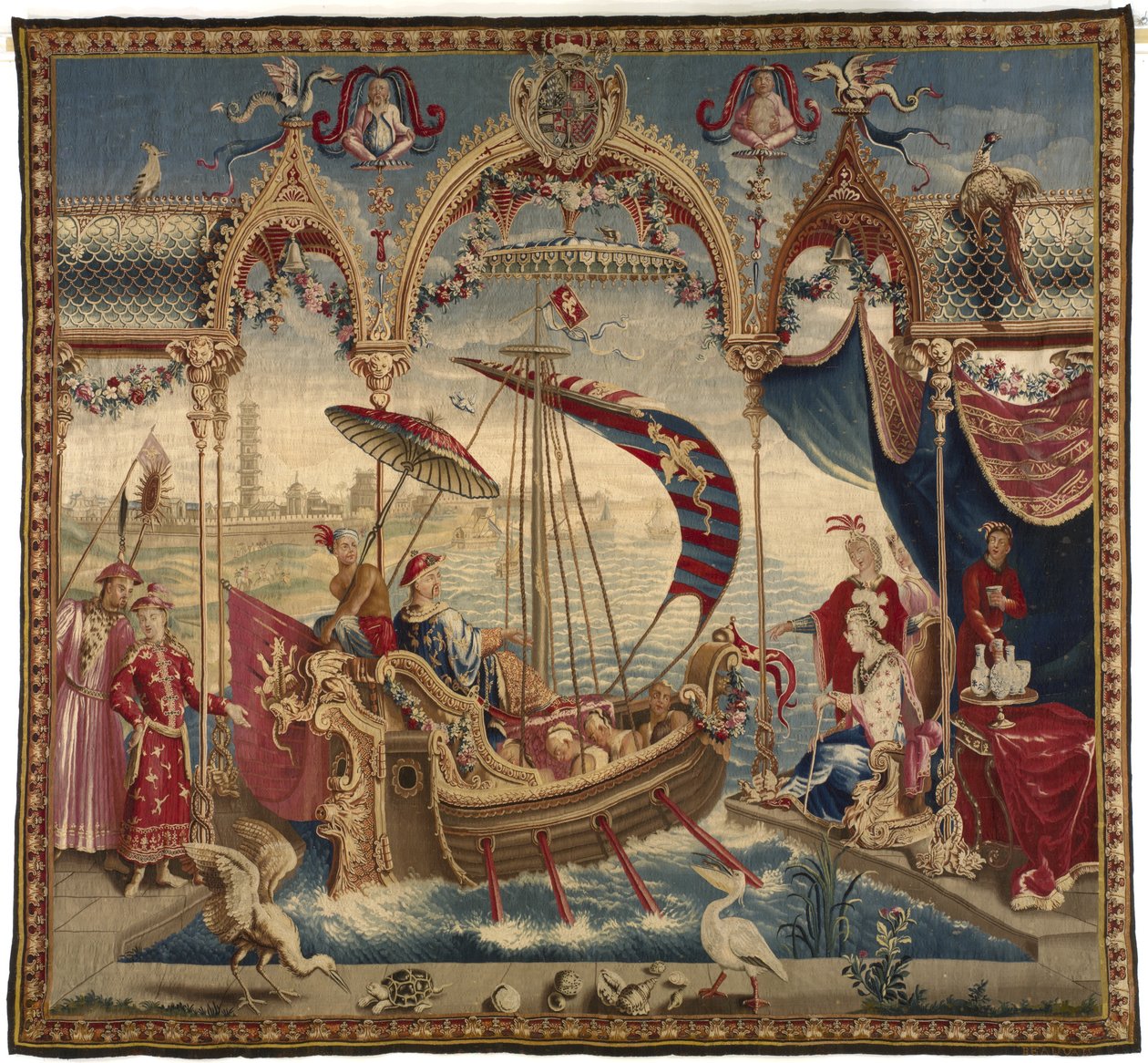 A vitorlás császár, A kínai császár története, 1716-22 alkotó: Guy Louis Vernansal