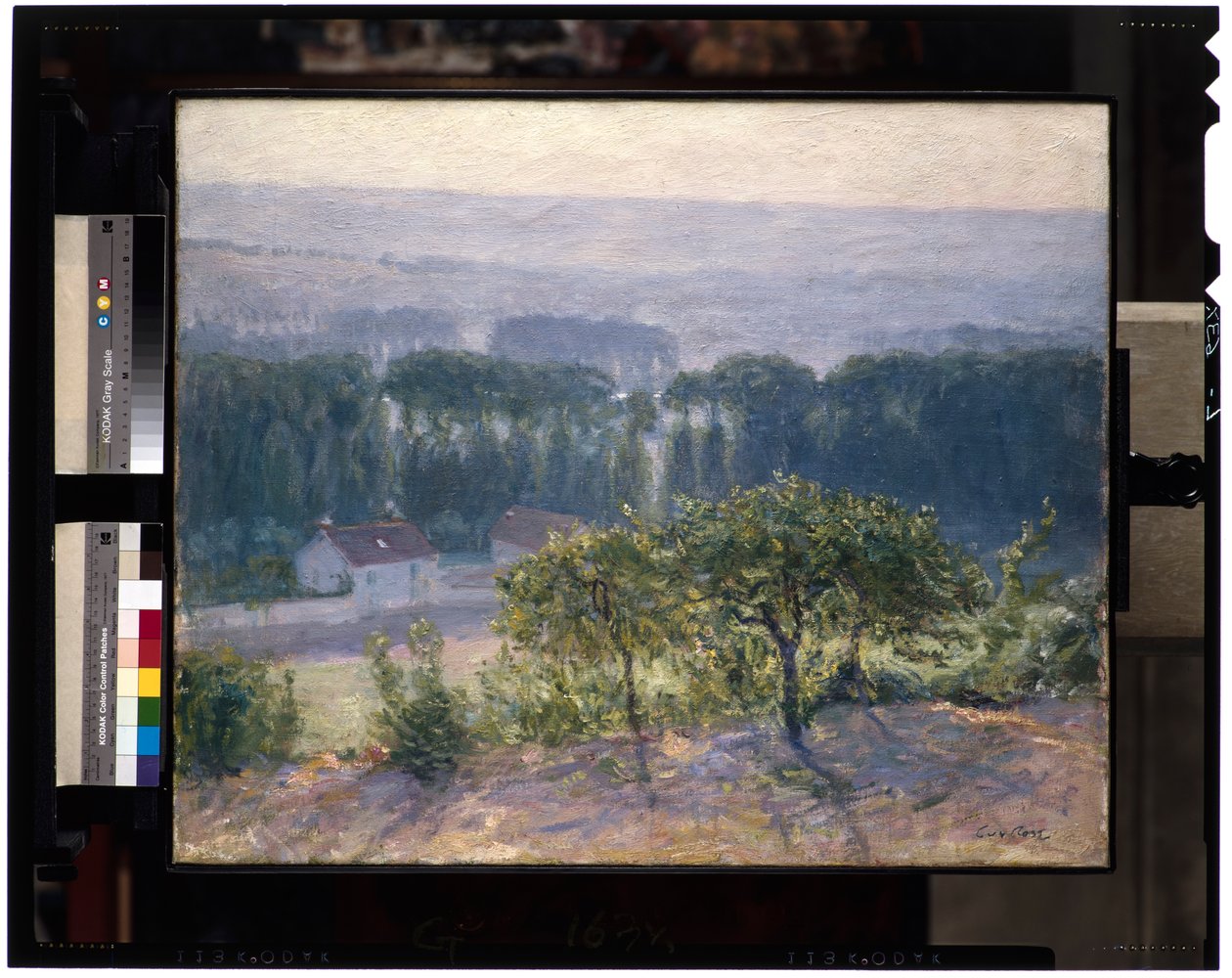 Késő délután, Giverny, 1905-1913 körül (olaj, vászon) alkotó: Guy Rose