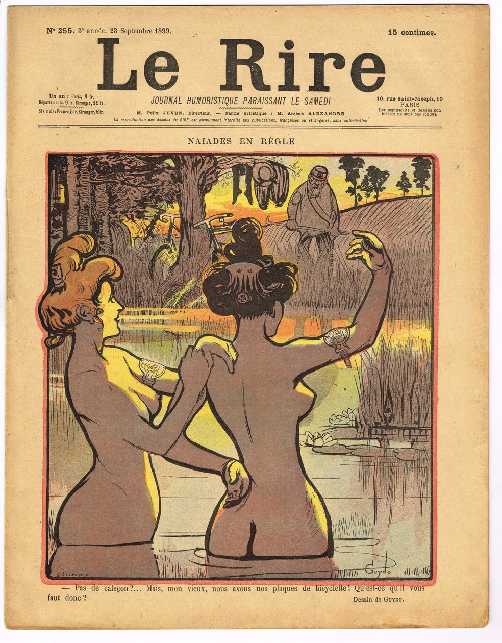 Guydo (1868-1930) illusztrációja a Le Rire-ben alkotó: Guydo Guydo