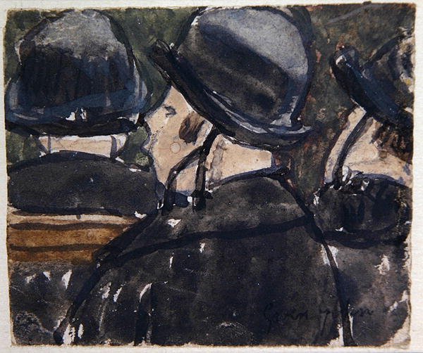 Chapeaux aux Brides (akvarell papíron) alkotó: Gwen John