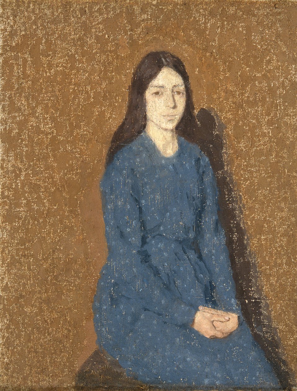 Lány kék ruhában (olaj, vászon) alkotó: Gwen John