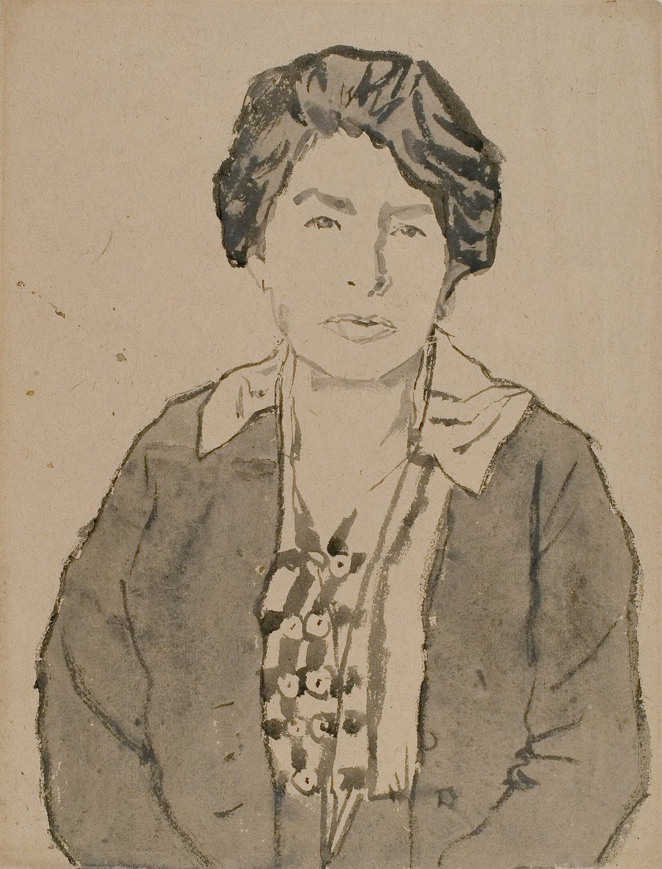 Isabel Bowser (akvarell, papír) alkotó: Gwen John