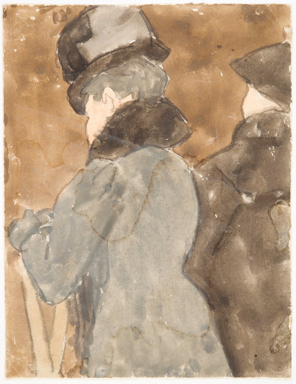 Mademoiselle Pouvereau (ceruza és akvarell, papír) alkotó: Gwen John