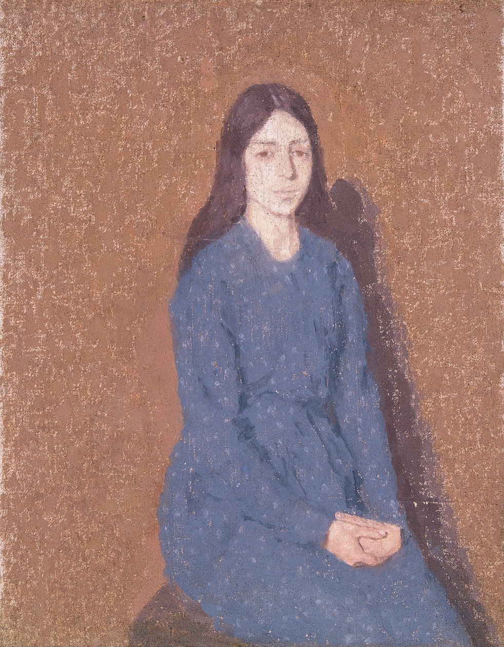 „Kék ruhás lány”, 1900-1935 alkotó: Gwendolen Mary John
