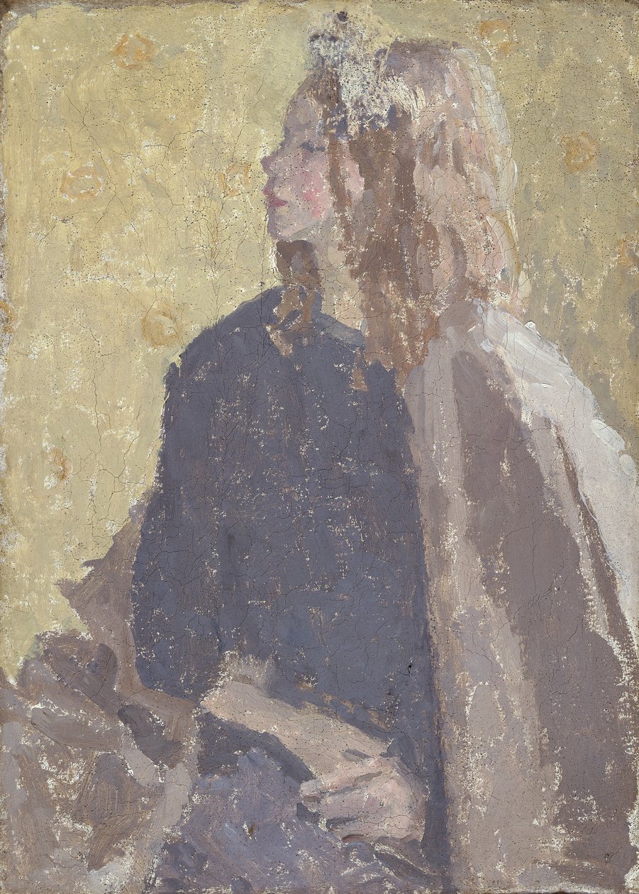 „Lány profilban”, 1900-1939 alkotó: Gwendolen Mary John