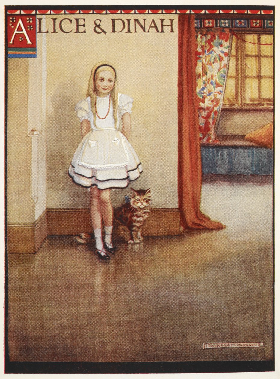 Alice és Dinah a cirmos macska alkotó: Gwynedd M. Hudson