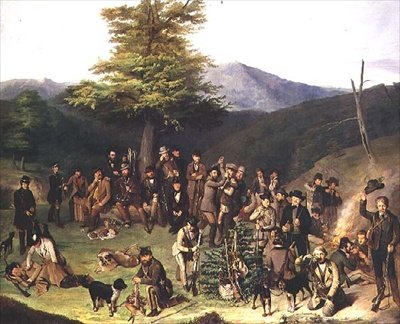 Lövöldözős társaság a Gerecse-hegységben, 1859 alkotó: Gyorgyi Giergl Alajos