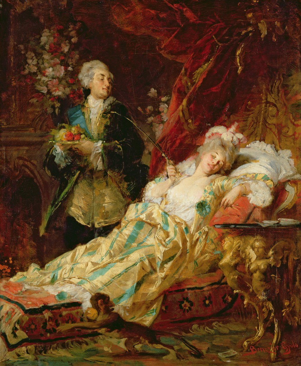 XV. Lajos és Madame Dubarry alkotó: Gyula Benczúr