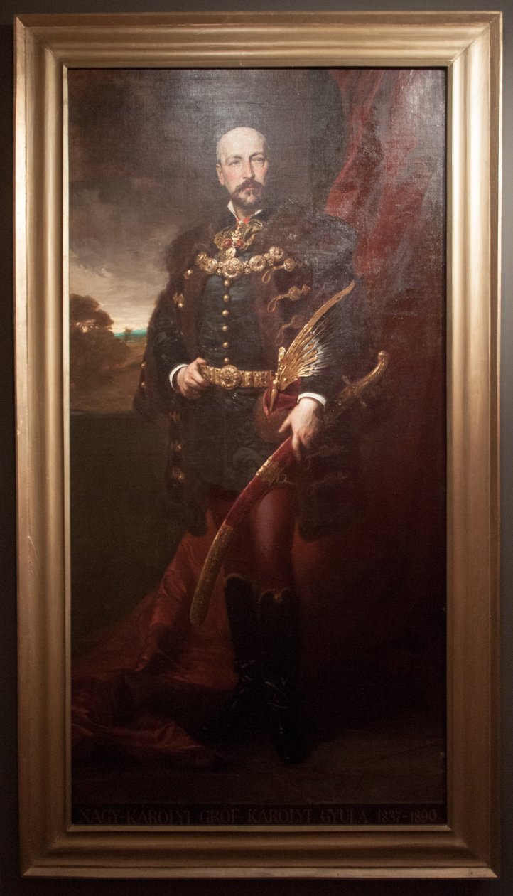 Portrait of Count Gyula KarolyinMagyar: Karolyi Gyula grof portrejan alkotó: Gyula Benczúr