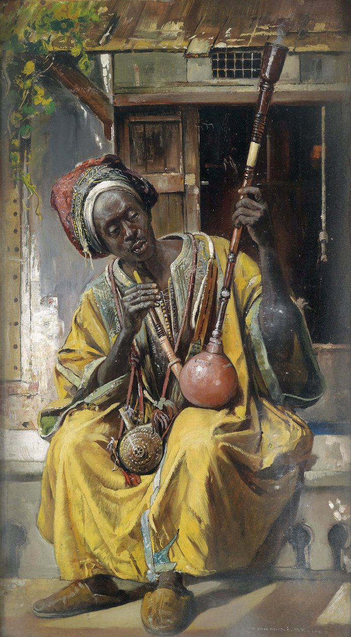 A vízipipafüstölő, 1903 alkotó: Gyula Tornai