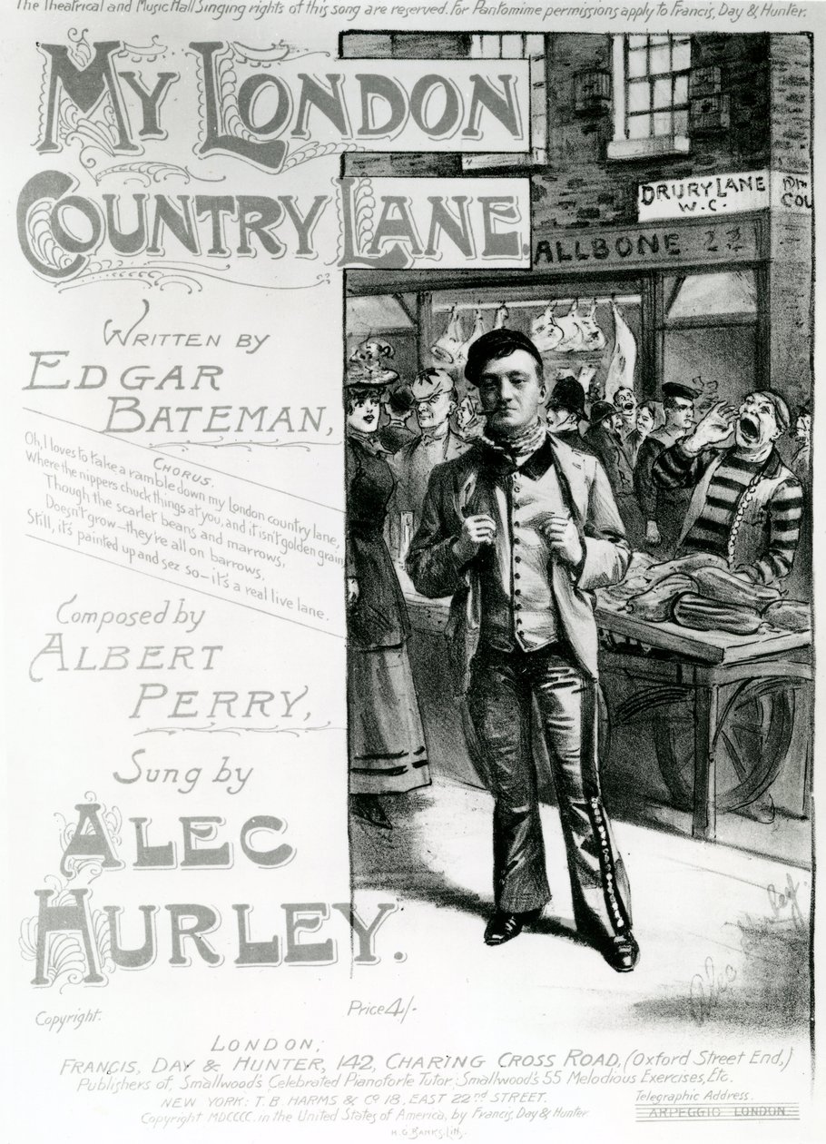 „My London Country Lane” (litográfia) alkotó: H. G. Banks