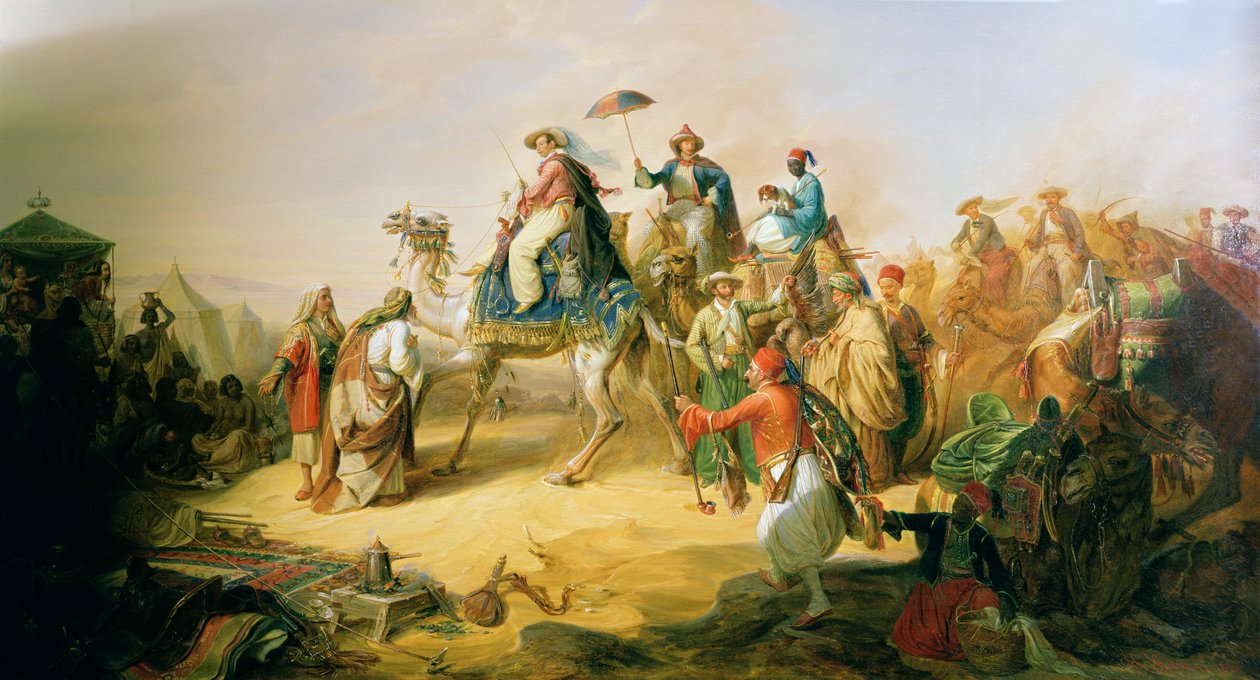 Albrecht von Preussen herceg keleti utazása során 1843-ban alkotó: H. Kretschmer