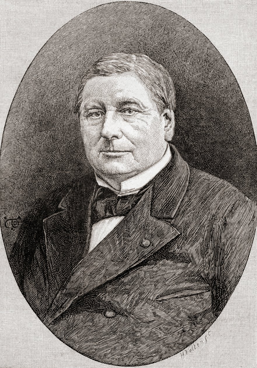 Eugène Marin Labiche, a The Century Illustrated Monthly Magazine-tól, 1884-ben (fametszet) alkotó: H. Velten