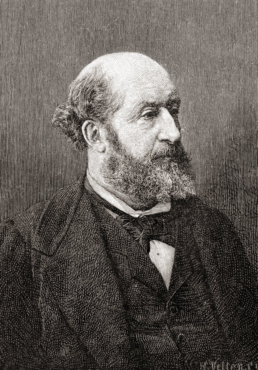 Guillaume Victor Émile Augier, a The Century Illustrated Monthly Magazine című, 1884-ben megjelent folyóiratból (fametszet). alkotó: H. Velten
